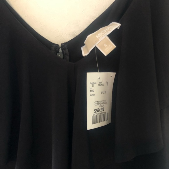 NWT Michael Kors long black dress size small. - Picture 5 of 8